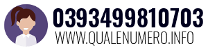 Numero di telefono 0393499810703 0393499810703