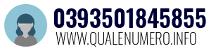 Numero di telefono 0393501845855 0393501845855
