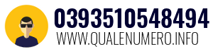Numero di telefono 0393510548494 0393510548494