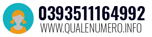 Numero di telefono 0393511164992 0393511164992