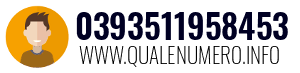 Numero di telefono 0393511958453 0393511958453