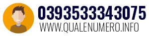 Numero di telefono 0393533343075 0393533343075