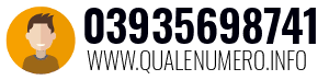 Numero di telefono 03935698741 03935698741