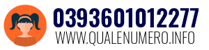 Numero di telefono 0393601012277 0393601012277