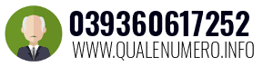 Numero di telefono 039360617252 039360617252