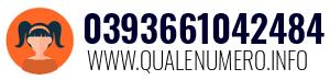 Numero di telefono 0393661042484 0393661042484