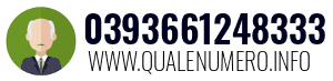 Numero di telefono 0393661248333 0393661248333