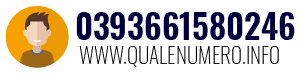 Numero di telefono 0393661580246 0393661580246