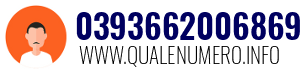 Numero di telefono 0393662006869 0393662006869