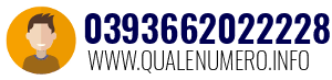 Numero di telefono 0393662022228 0393662022228