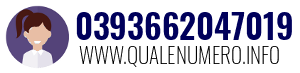Numero di telefono 0393662047019 0393662047019