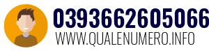 Numero di telefono 0393662605066 0393662605066