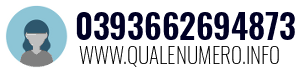 Numero di telefono 0393662694873 0393662694873