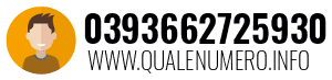 Numero di telefono 0393662725930 0393662725930