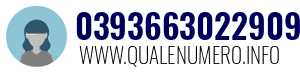 Numero di telefono 0393663022909 0393663022909