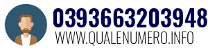 Numero di telefono 0393663203948 0393663203948