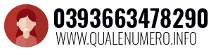 Numero di telefono 0393663478290 0393663478290