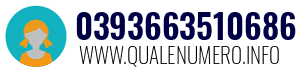 Numero di telefono 0393663510686 0393663510686