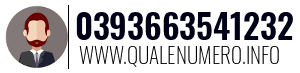 Numero di telefono 0393663541232 0393663541232