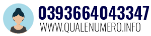 Numero di telefono 0393664043347 0393664043347