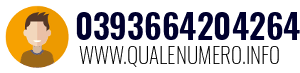 Numero di telefono 0393664204264 0393664204264