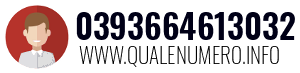 Numero di telefono 0393664613032 0393664613032