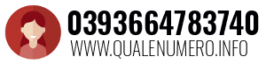 Numero di telefono 0393664783740 0393664783740