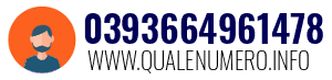 Numero di telefono 0393664961478 0393664961478