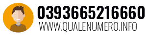 Numero di telefono 0393665216660 0393665216660