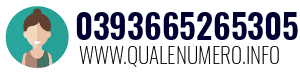Numero di telefono 0393665265305 0393665265305