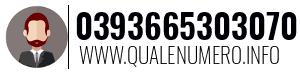 Numero di telefono 0393665303070 0393665303070