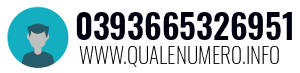Numero di telefono 0393665326951 0393665326951