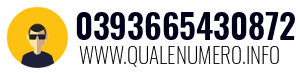 Numero di telefono 0393665430872 0393665430872