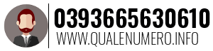 Numero di telefono 0393665630610 0393665630610