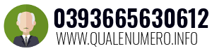 Numero di telefono 0393665630612 0393665630612