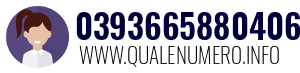Numero di telefono 0393665880406 0393665880406