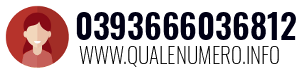 Numero di telefono 0393666036812 0393666036812