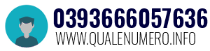 Numero di telefono 0393666057636 0393666057636