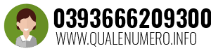 Numero di telefono 0393666209300 0393666209300