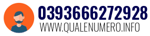 Numero di telefono 0393666272928 0393666272928