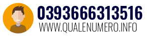 Numero di telefono 0393666313516 0393666313516