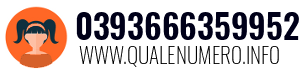 Numero di telefono 0393666359952 0393666359952