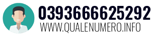 Numero di telefono 0393666625292 0393666625292