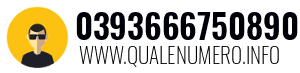 Numero di telefono 0393666750890 0393666750890