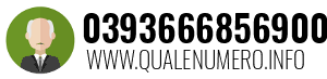 Numero di telefono 0393666856900 0393666856900