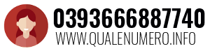 Numero di telefono 0393666887740 0393666887740