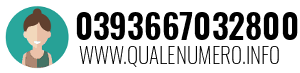 Numero di telefono 0393667032800 0393667032800
