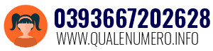 Numero di telefono 0393667202628 0393667202628