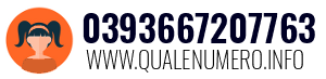Numero di telefono 0393667207763 0393667207763
