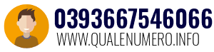 Numero di telefono 0393667546066 0393667546066